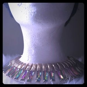Gold iridescence  choker